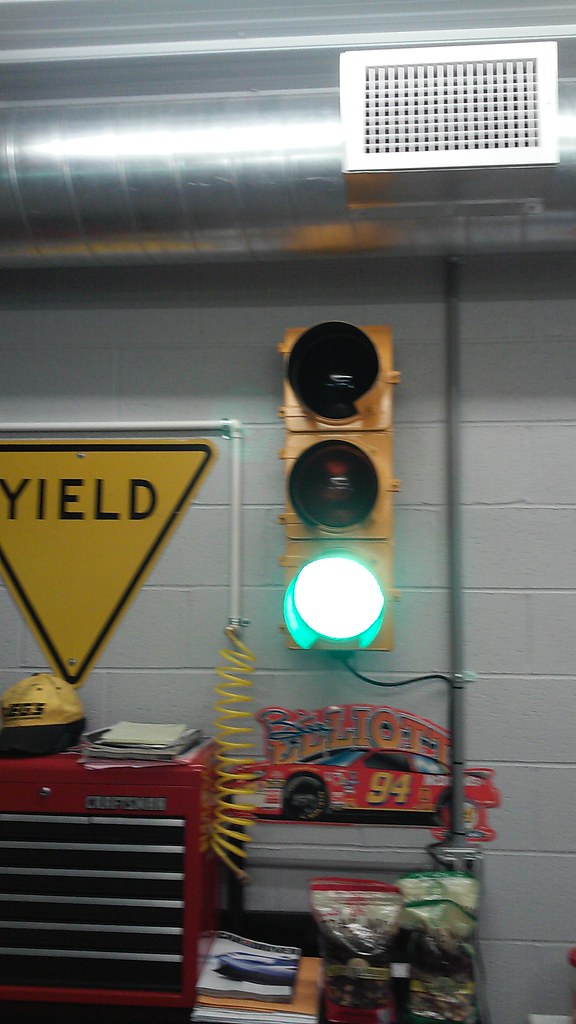 Traffic signal on display