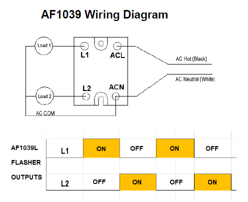 AF1039L - AC Alternating Flasher