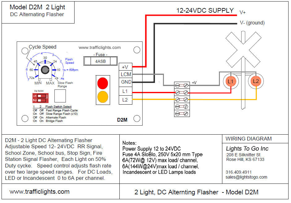 D2M - DC Alternating Flasher