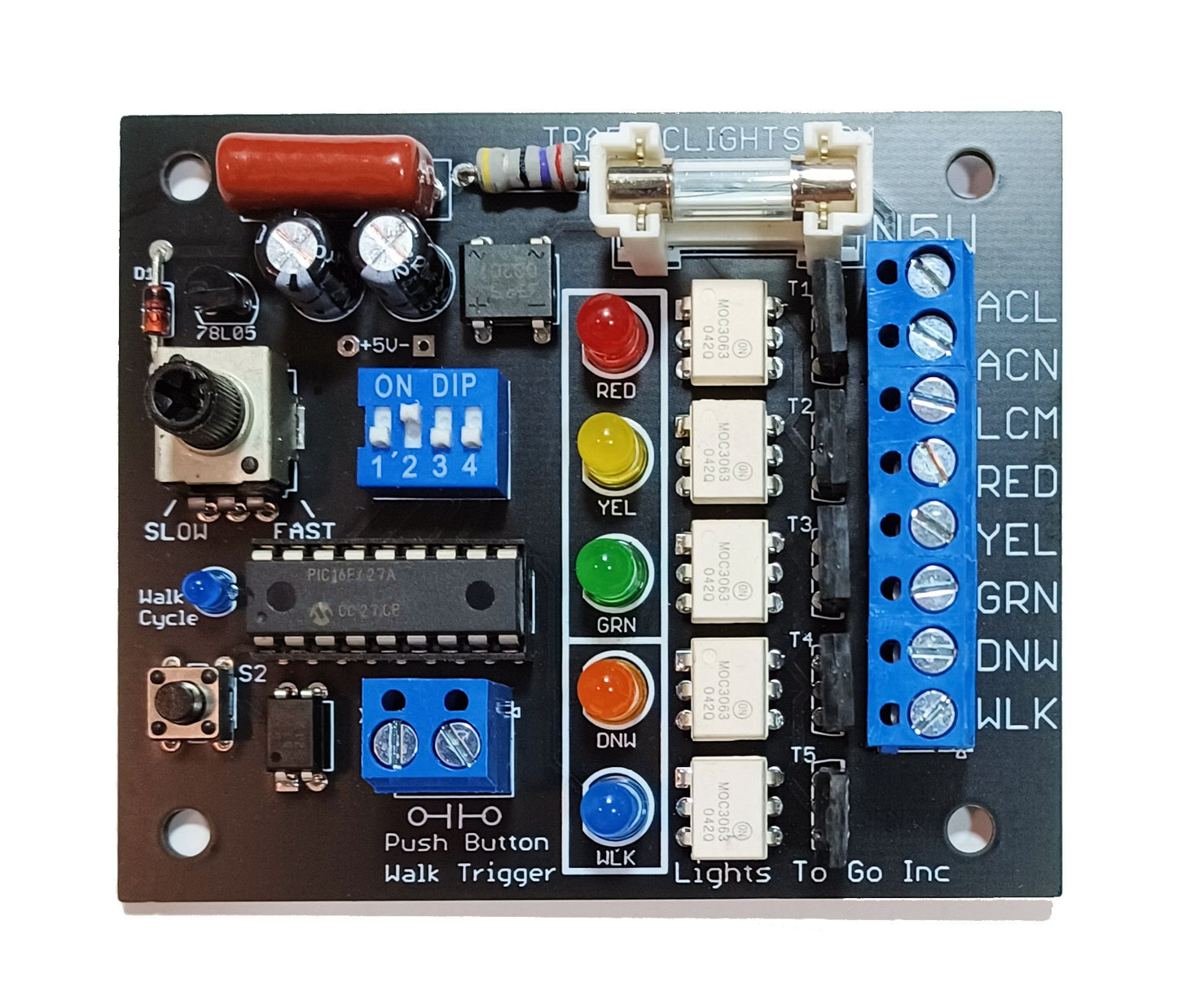 N5W - 5 light control with walk/dontwalk