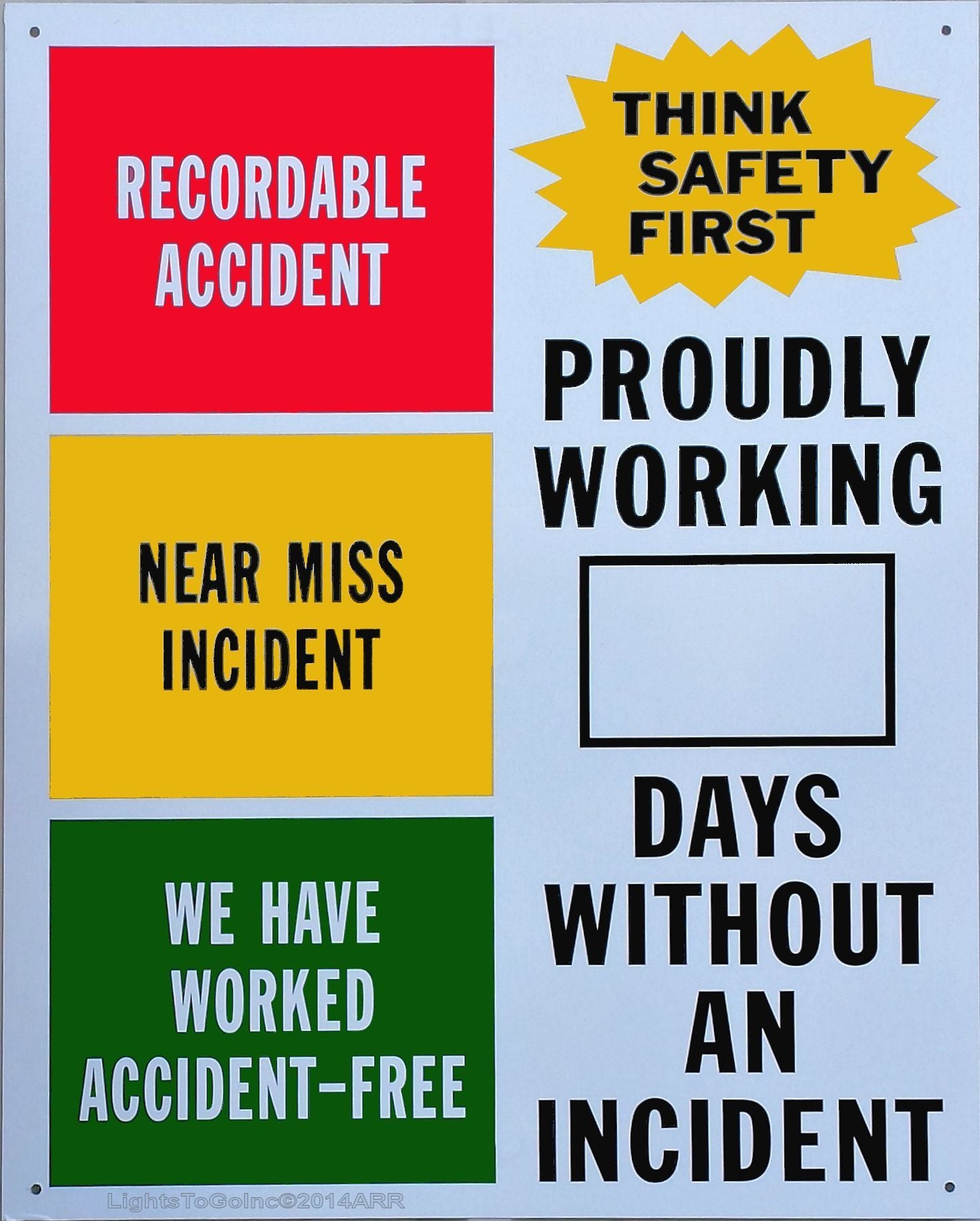 Aluminum Safety Sign